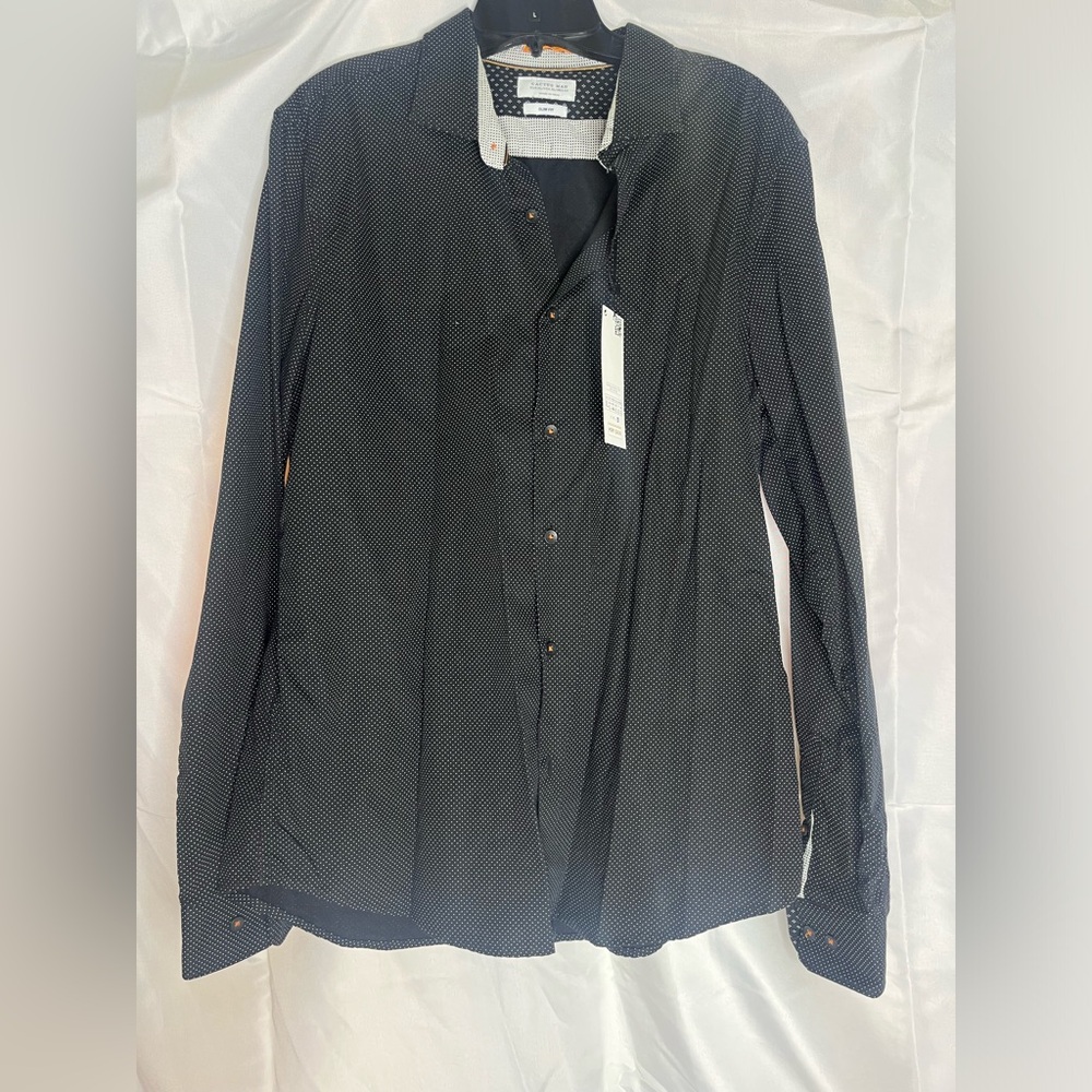 100% Cotton Cactus Man Slim Fit Button Down NWT Men’s XL